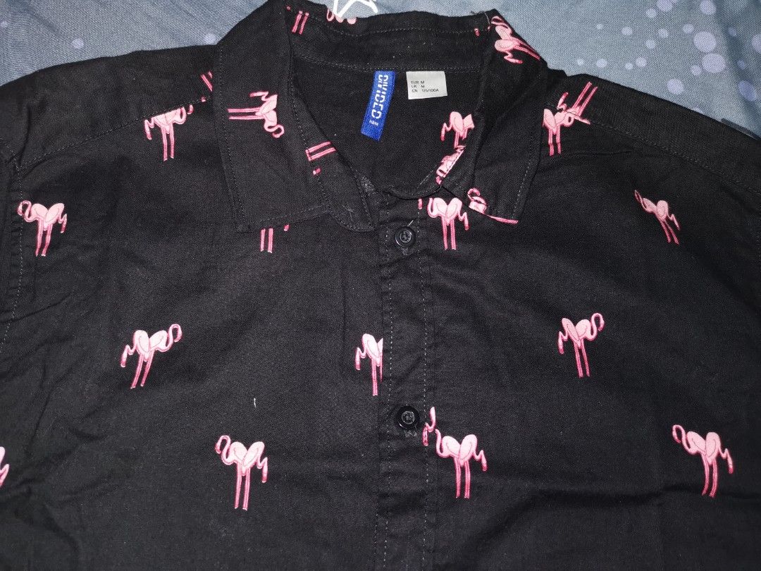 H&m flamingo shirt clearance