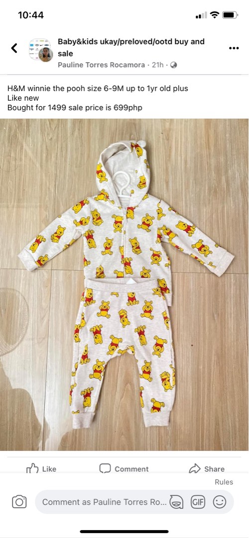H&m winnie the pooh baby clothes online