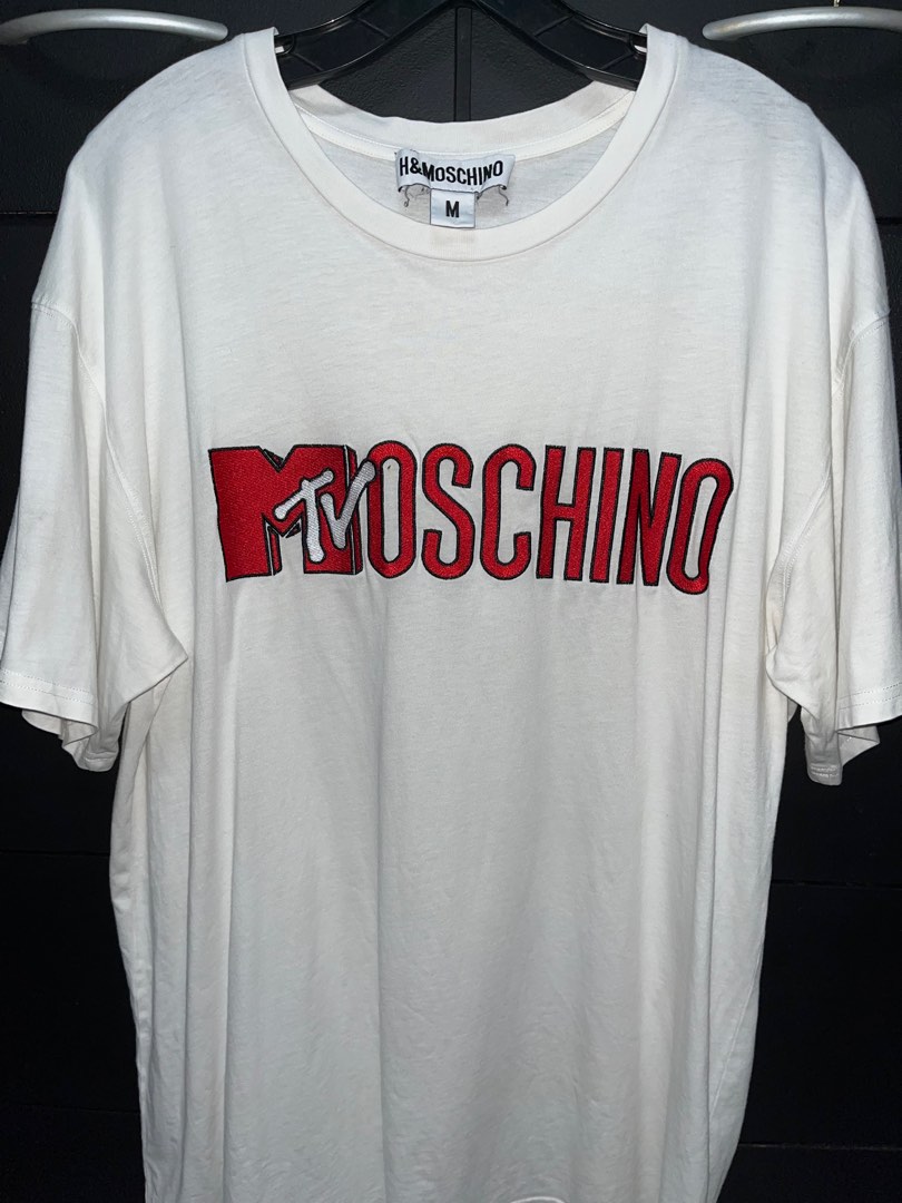 H MOSCHINO MTV Shirt Men s Fashion Activewear on Carousell