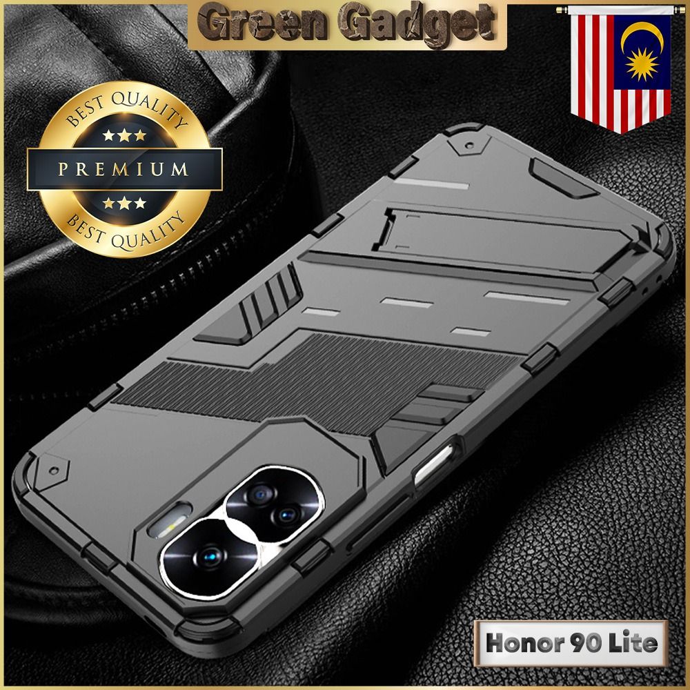 For Honor 90 Lite Case, Clear Silicone Shockproof Phone Cover + Screen  Protector