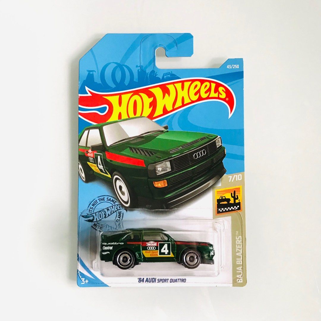 Hot wheels 84 audi sport quattro green on sale
