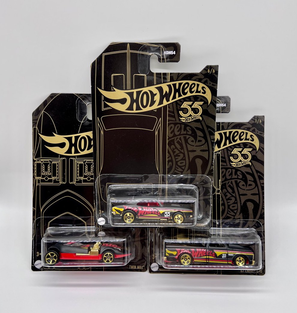 Hot wheels black 2025 and gold set