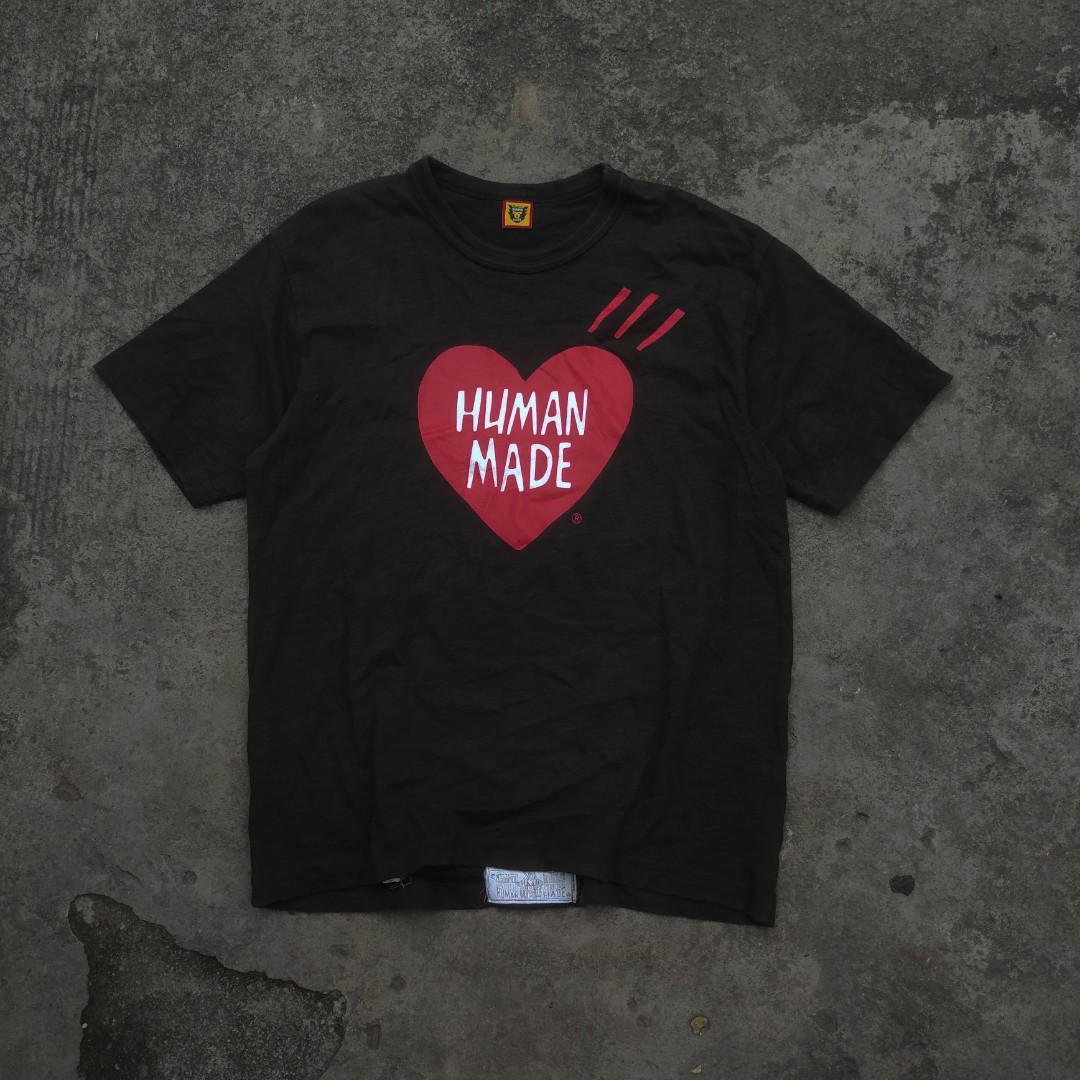 Human Made Heart Logo Tee #2210, Men's Fashion, Tops & Sets, Tshirts & Polo  Shirts on Carousell