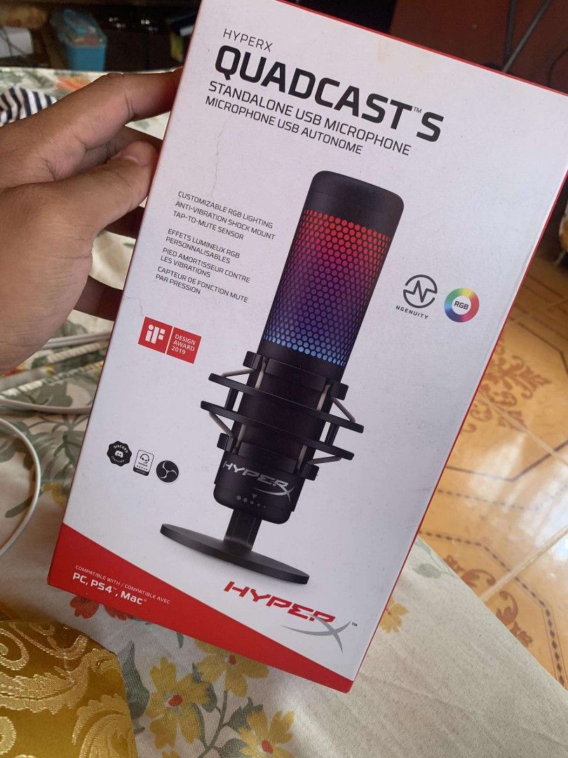 QuadCast S – USB Condenser Gaming Microphone