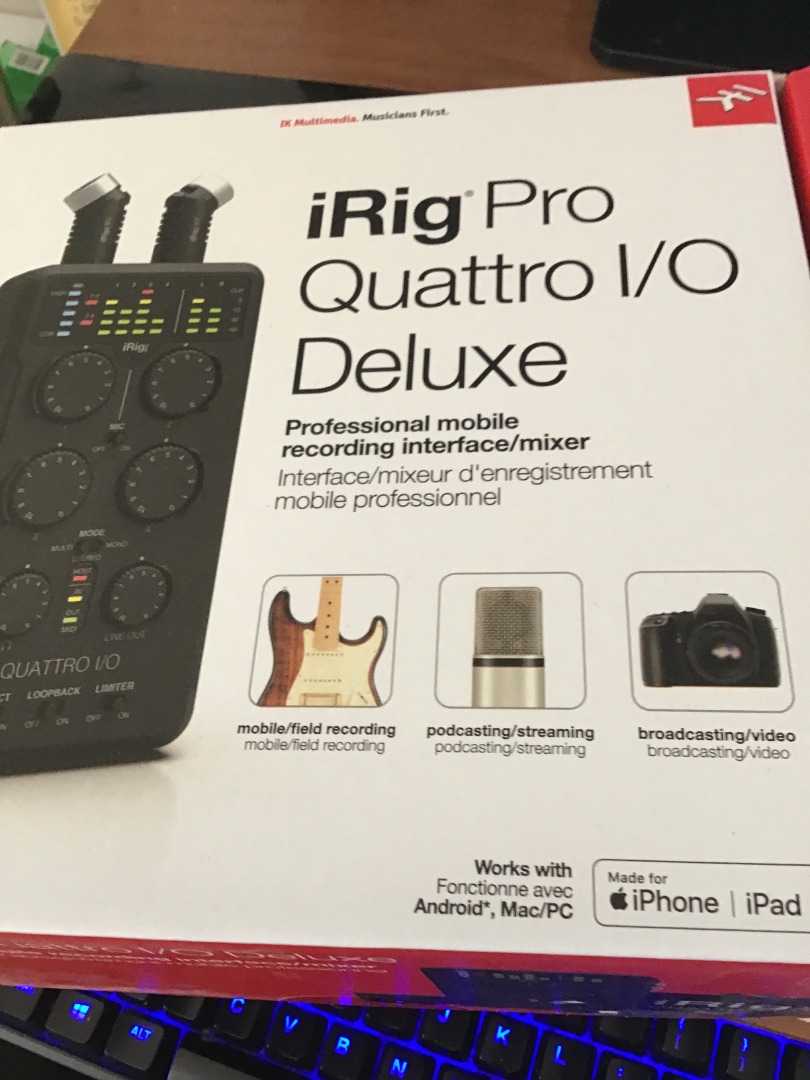 iRig Pro Quattro I/O Deluxe, Audio, Other Audio Equipment on Carousell