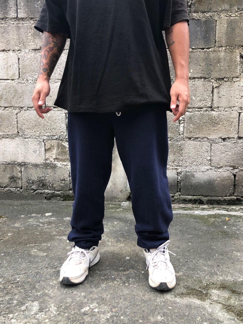 Jerzees Baggy Sweatpants, Men's Fashion, Bottoms, Joggers on Carousell