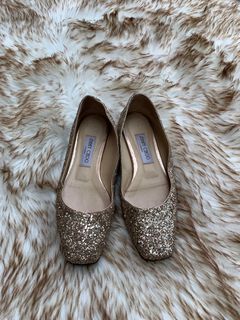 Jimmy Choo Gold Flats
