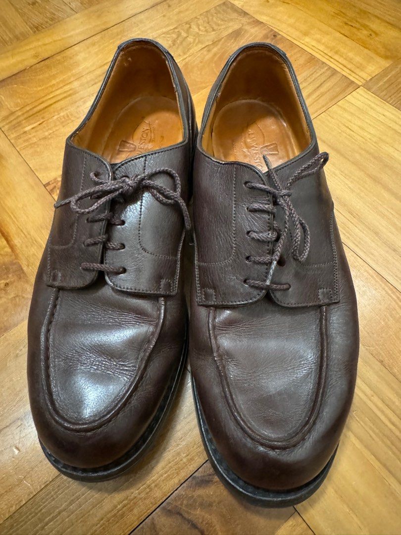 J.M. Weston brown golf derby 8D, 男裝, 鞋, 西裝鞋- Carousell