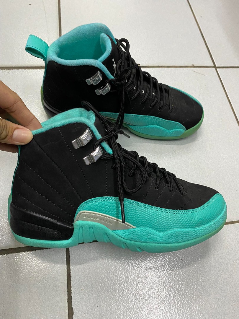 Jordan 12 Retro Hyper Jade GS Men s Fashion Footwear Sneakers