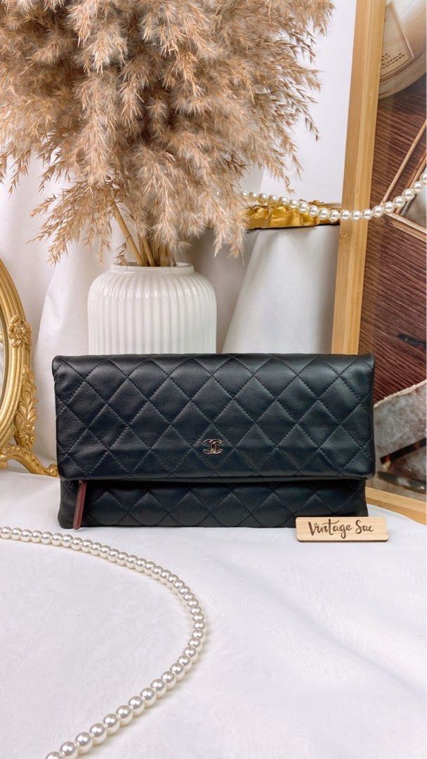 Chanel fold over clutch sale