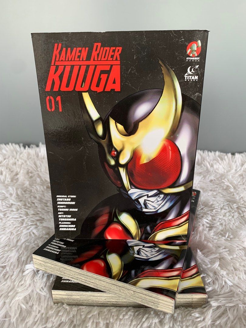 Kamen rider kuuga by Shotaro Ishinomoro vol.1 (Category: Comics & Manga) located in Quezon City. Submitted by gmcompanies_luxviolet (Listing ID 1256756906, Image 1). Description: This is a work of fiction, Names, Characters, places, and incidents are the products of the authors imagination or are used fictitiously..