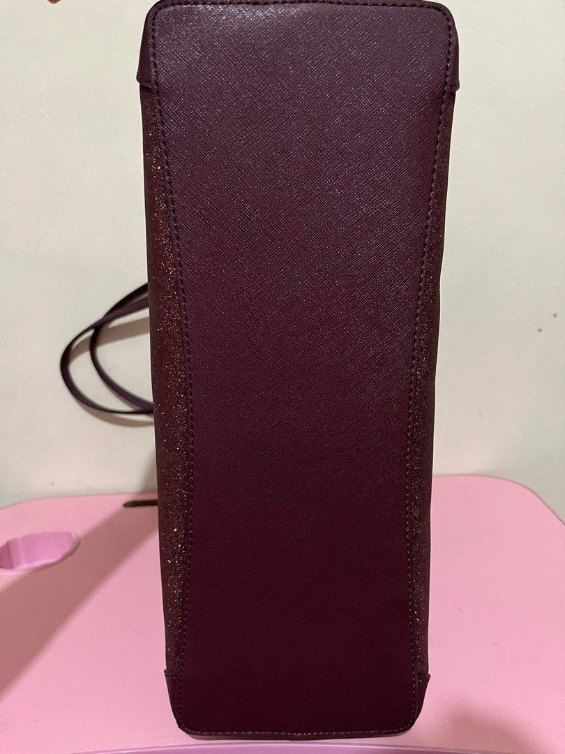 Kate spade discount burgundy glitter purse