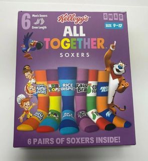 Kellogs All Together Designer socks 6 pack set