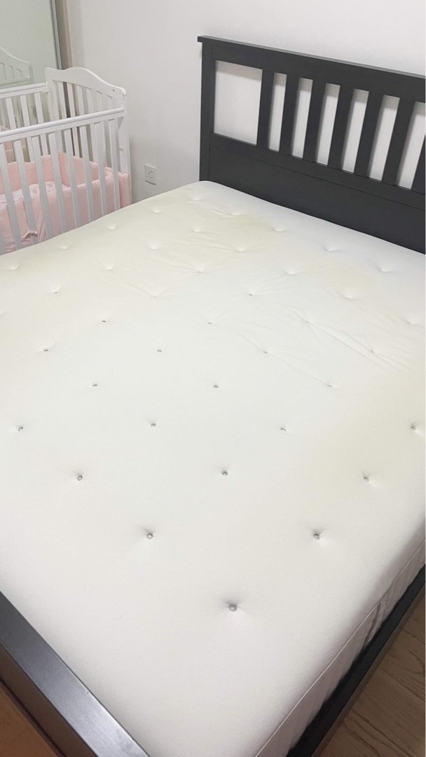 King size Ikea mattress, Furniture & Home Living, Furniture, Bed Frames & Mattresses on Carousell