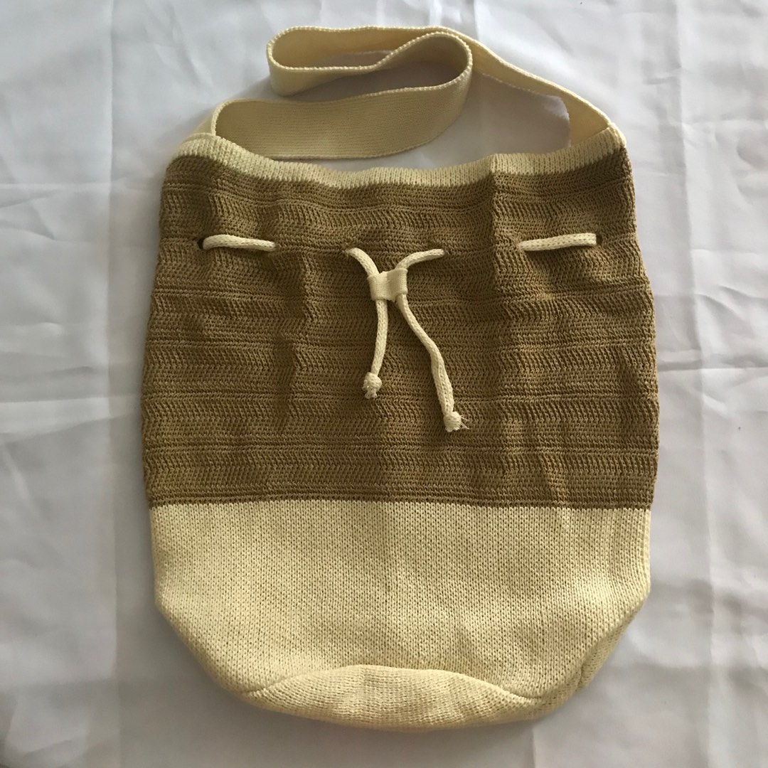 Knitted Bucket Bag, Women's Fashion, Bags & Wallets, Tote Bags on Carousell