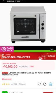 La germania table oven  sl 155 40wt(electric)