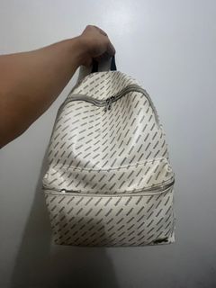 Lacoste  white leather backpack