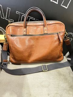 Leather laptop bag