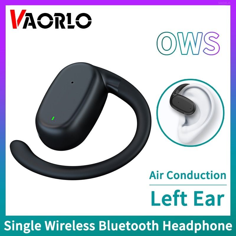 Left Ear Bluetooth Earphone Single OWS Air Conduction Wireless