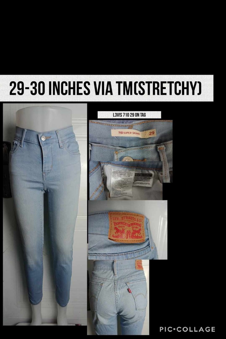 Levi's 710 clearance size chart