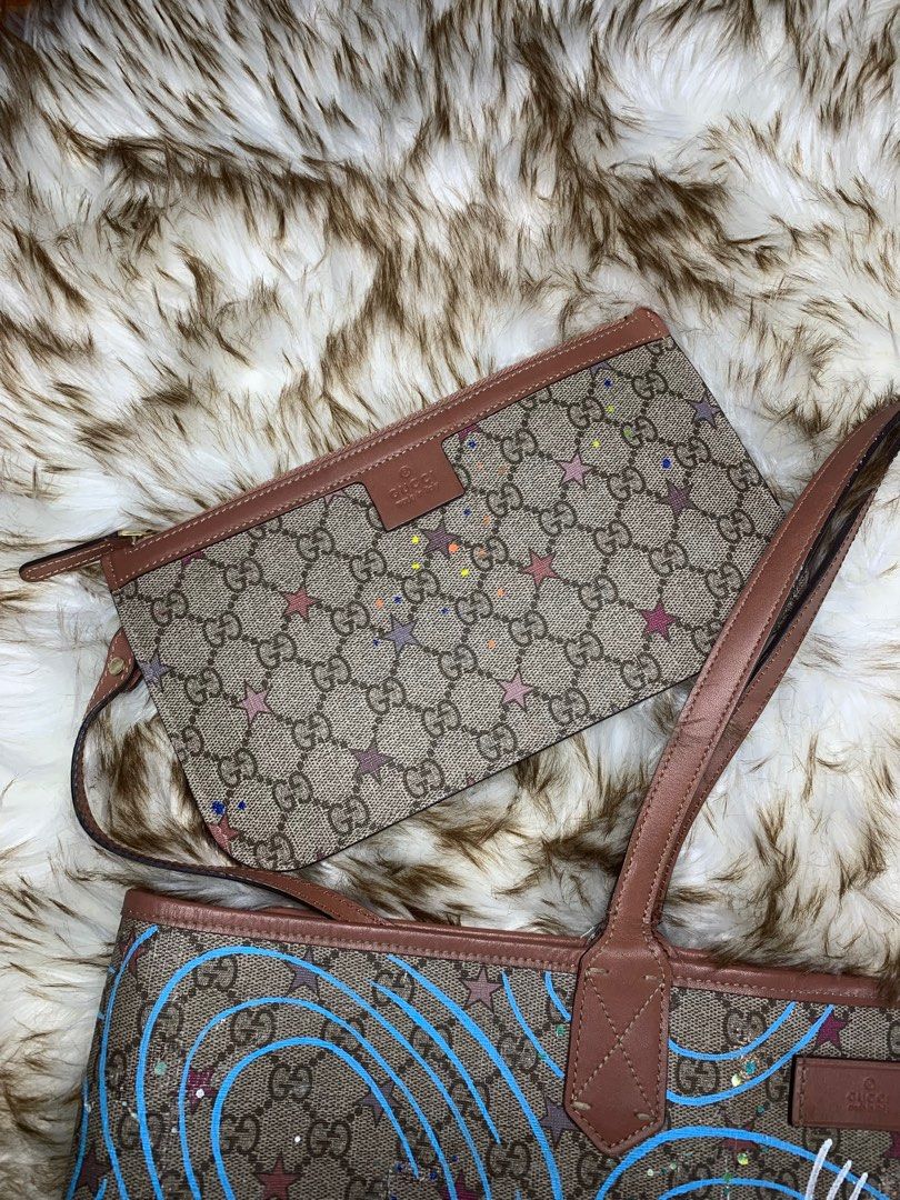 Limited Edition Personalized Gucci GG Star Supreme Tote