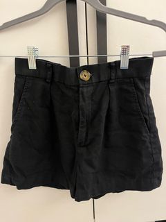 Linen Lab Chloe Black Shorts