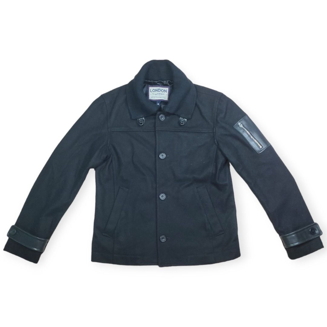Dkny men's slim fit peacoat discount