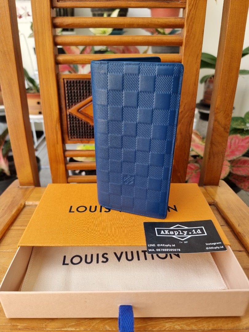 Louis Vuitton Damier Cobalt Brazza Continental Wallet