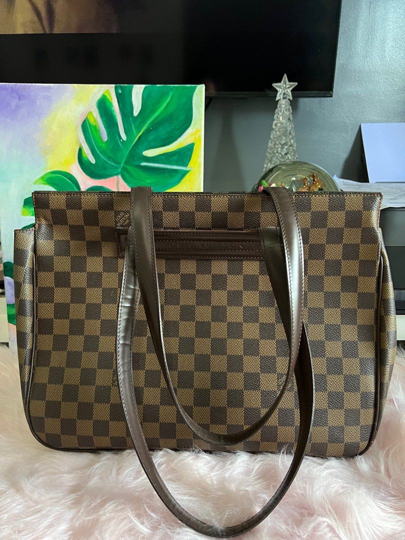 Brown Louis Vuitton Damier Ebene Parioli GM Shoulder Bag