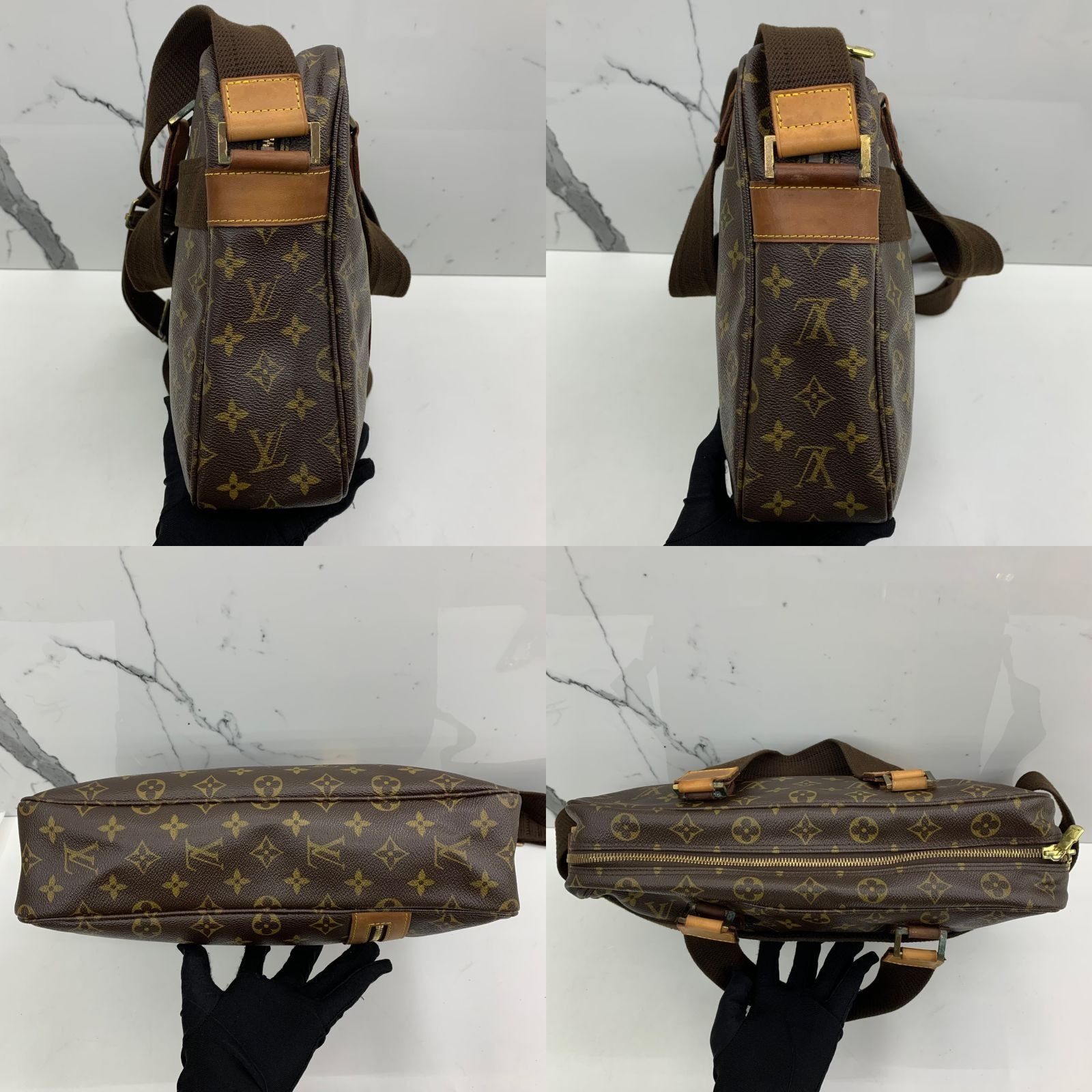 Auth Louis Vuitton Monogram Sac Bosphore 2Way Bag Hand Bag M40043 Used