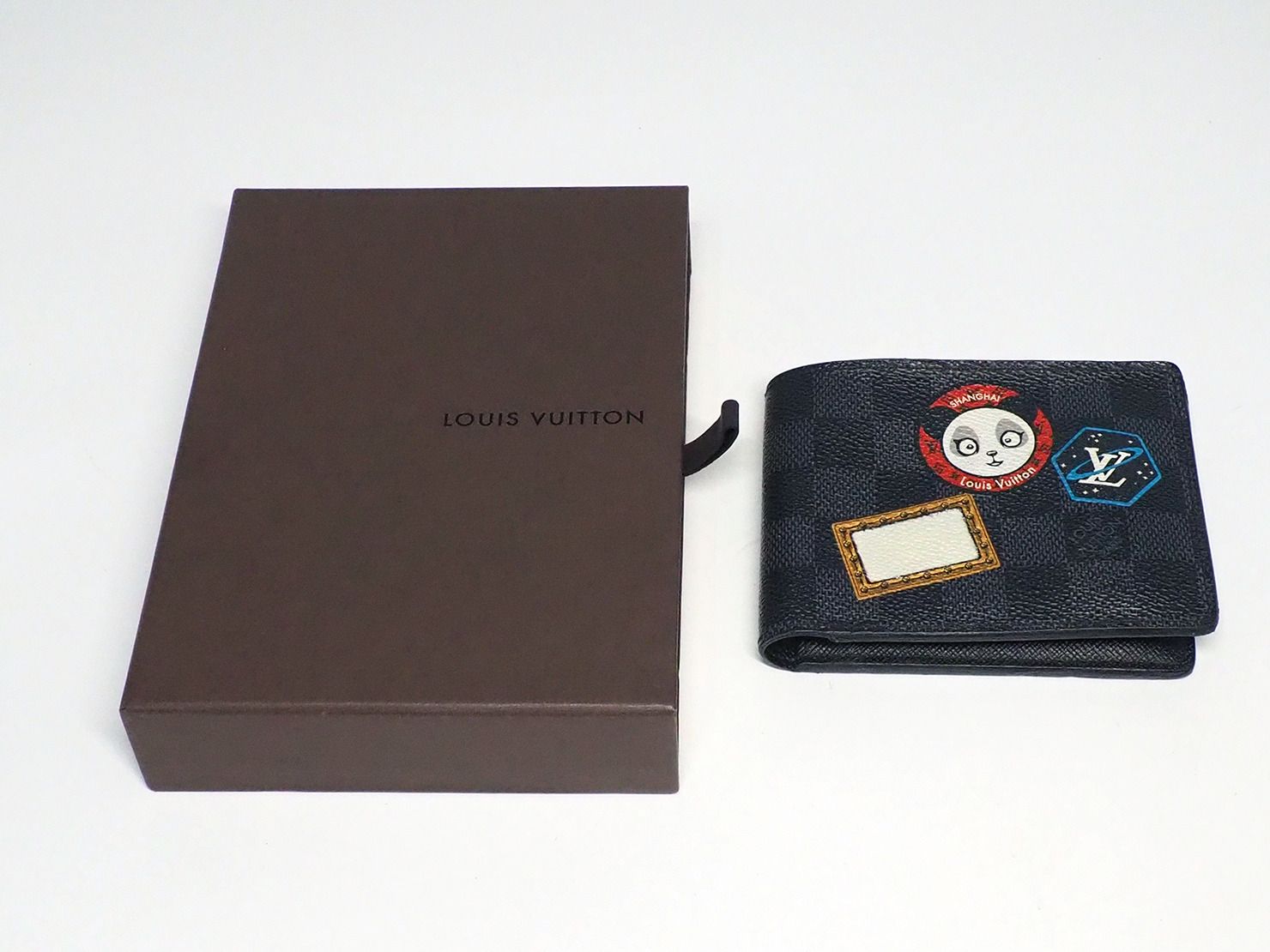 Louis Vuitton N62663 Personalised Design Damier Graphite Portefeuille Multiple Wallet