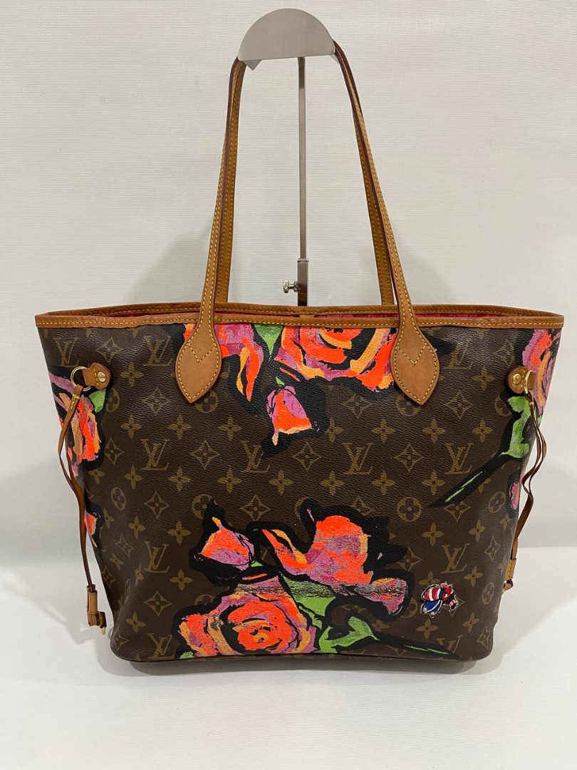 Louis vuitton neverfull flower sales