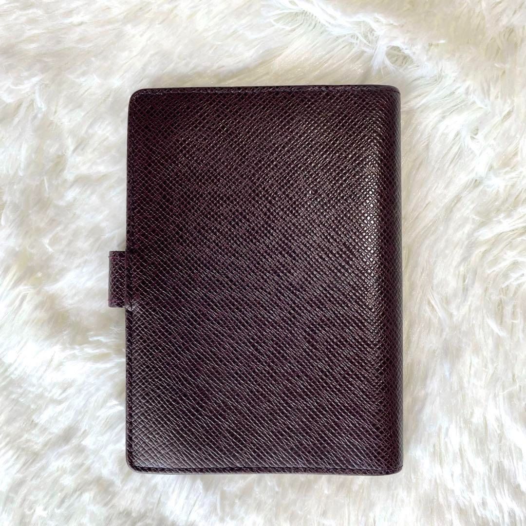Louis Vuitton Notebook Cover Agenda PM R20416 Taiga Akaju, Luxury