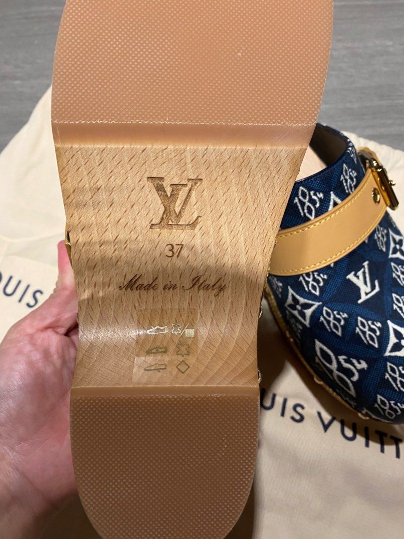 AUTHENTIC SINCE 1854 COTTAGE CLOG MULE - LOUIS VUITTON Size 37 NEW IN BOX