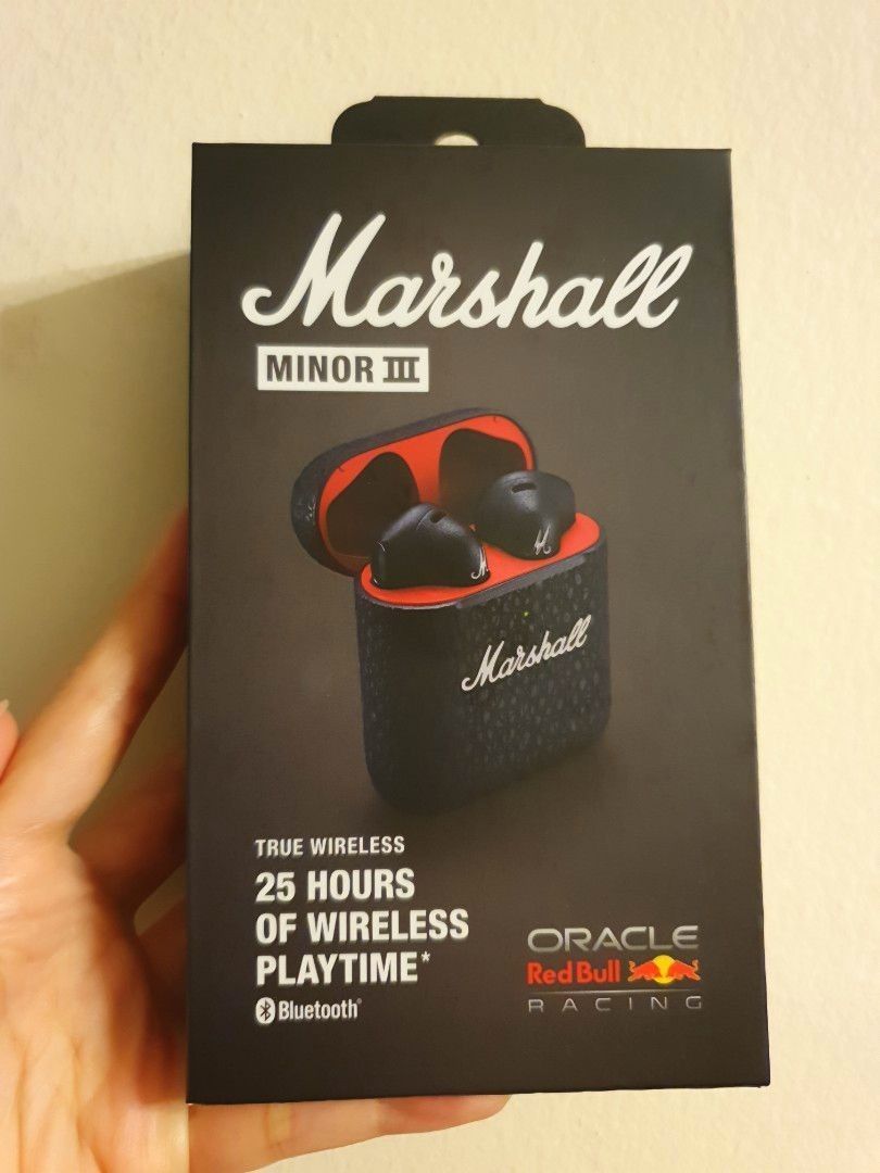 Marshall minor 3 oracle red bull racing earphones, Audio