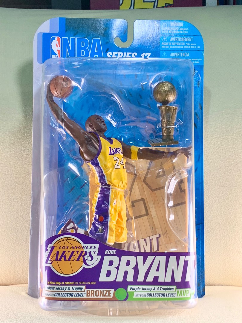 McFarlane NBA Series 17 Los Angeles LA Lakers Kobe Bryant Yellow Jersey ...
