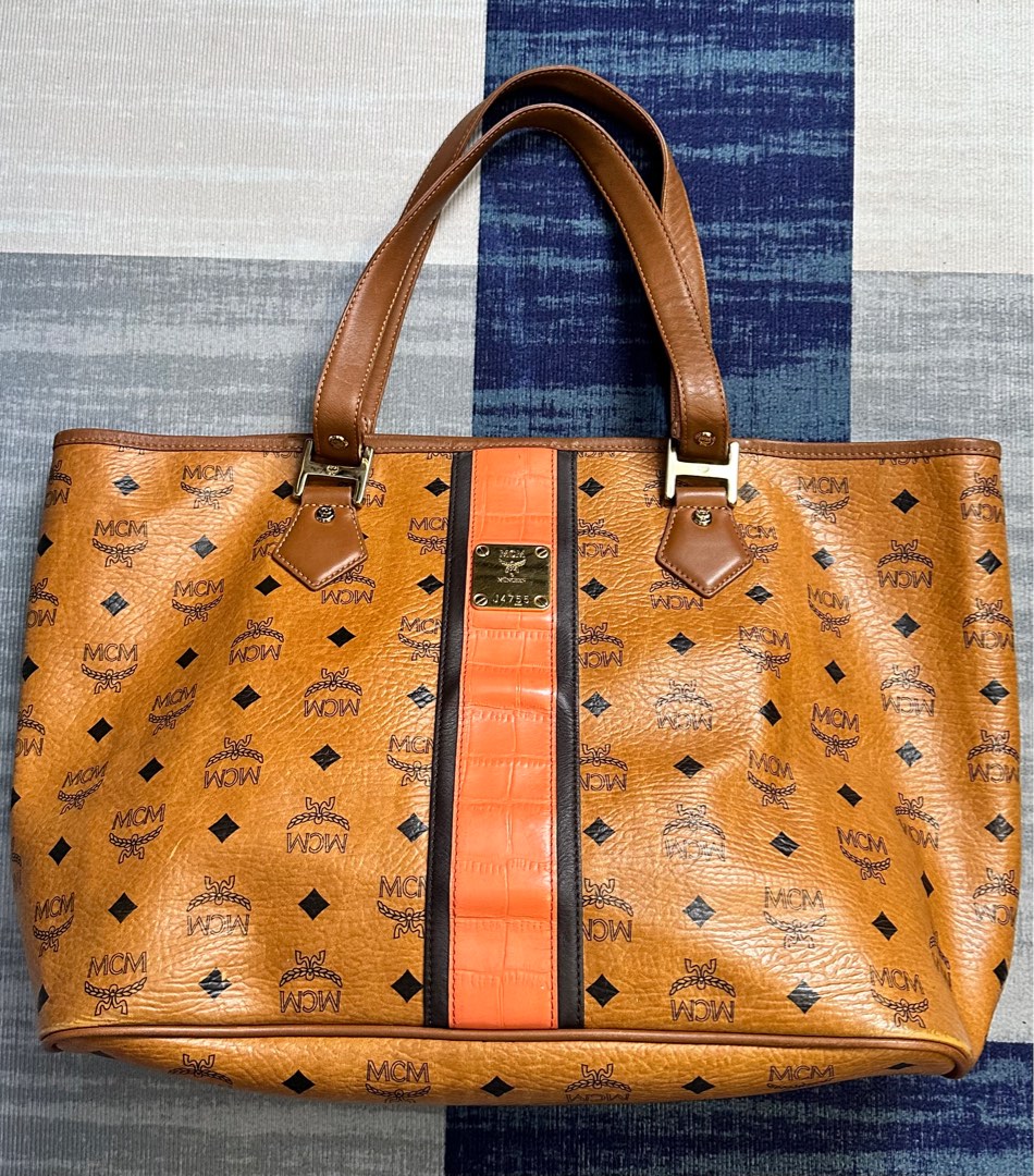 MCM tote bag, Luxury, Bags & Wallets on Carousell