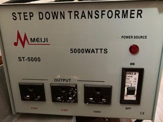 Meiji step down transformer for 110voltage 5000watts