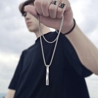 Mens fashion outlet necklace