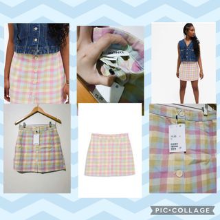 Monki Cotton Mini Skirt