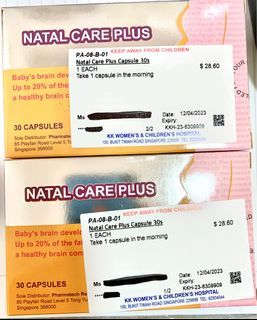Natal care plus (DHA vitamins for pregnancy)