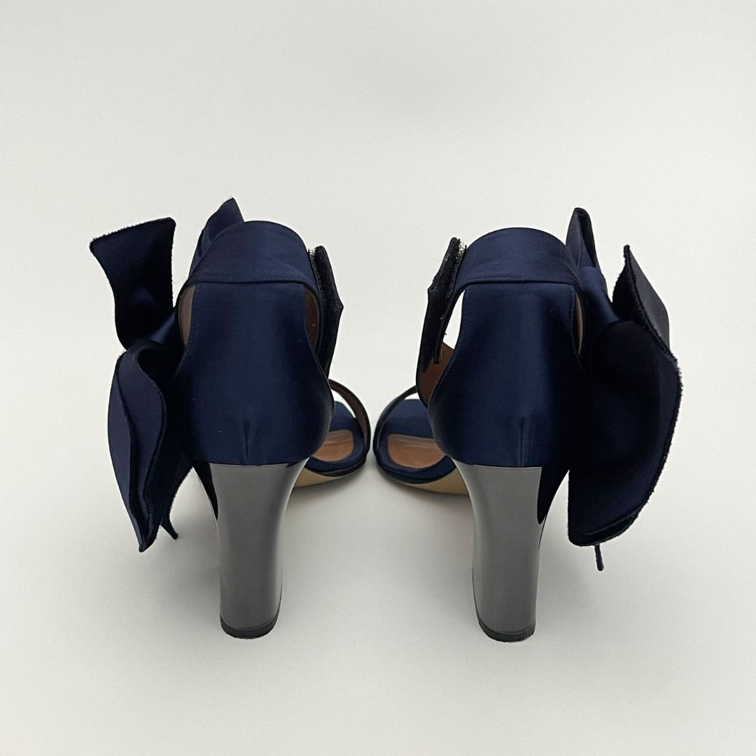 Navy blue Emporio Armani shoes EU 38.5 dark blue satin finish