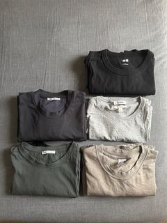 Neutral 9x T Shirt Bundle M Size (COS, Zara, Uniqlo)