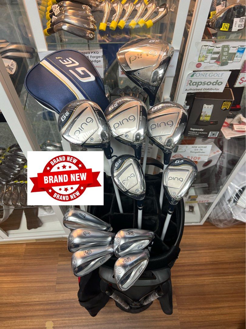 Women PING G LE 3 ironSet RH 7-9+PwSw 5pic ULT250 J graphite shaft Flex