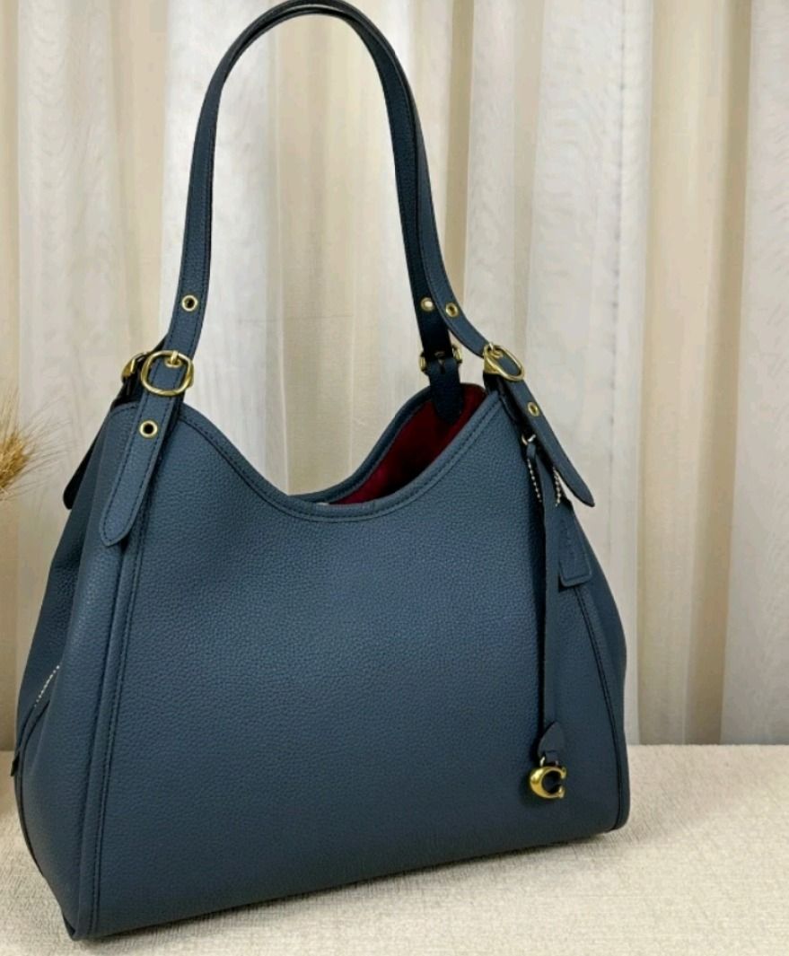 New Coach Original Blue Collection LORI SHOULDER BAG IN SIGNATURE