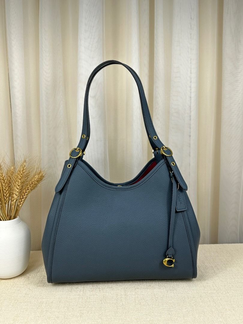 New Coach Original Blue Collection LORI SHOULDER BAG IN SIGNATURE