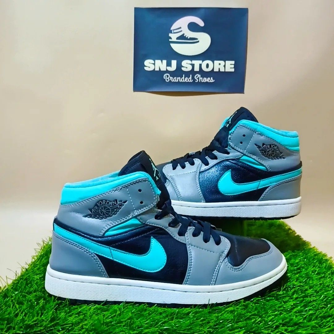 jordan mid grey aqua