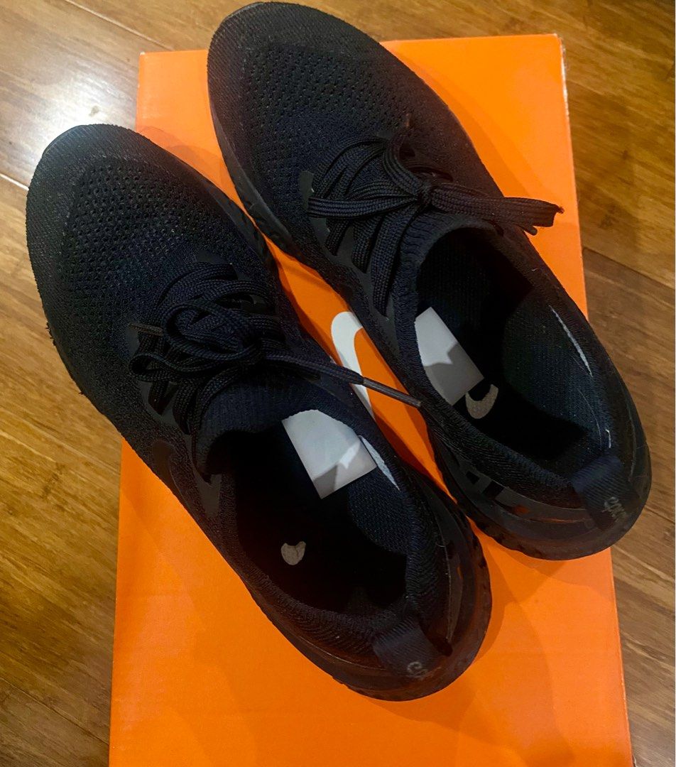Nike womens epic react black deals
