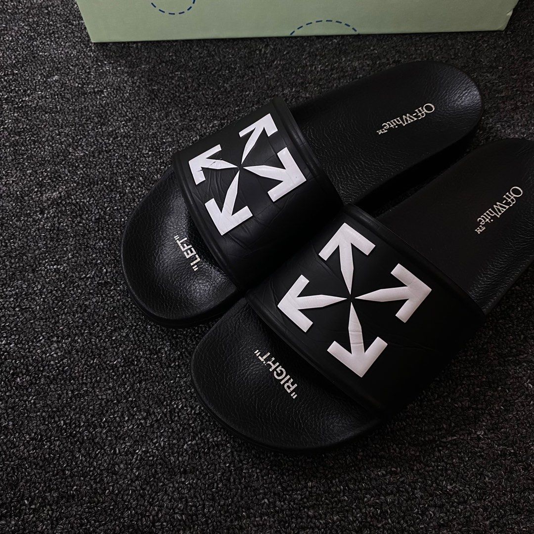 Off white arrow slides on sale