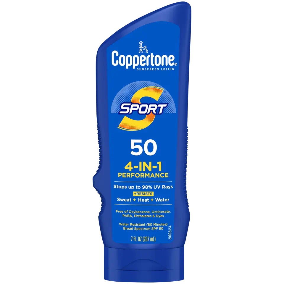 Original Coppertone Sunscreen Water Resistant SPF 50 for Face and Body ...